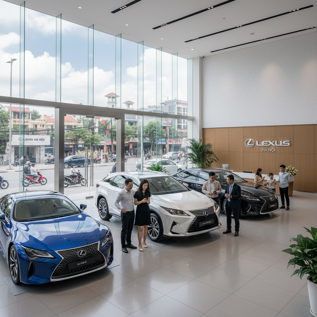 Khám phá không gian sang trọng tại showroom Lexus chính hãng tại Hà Nội